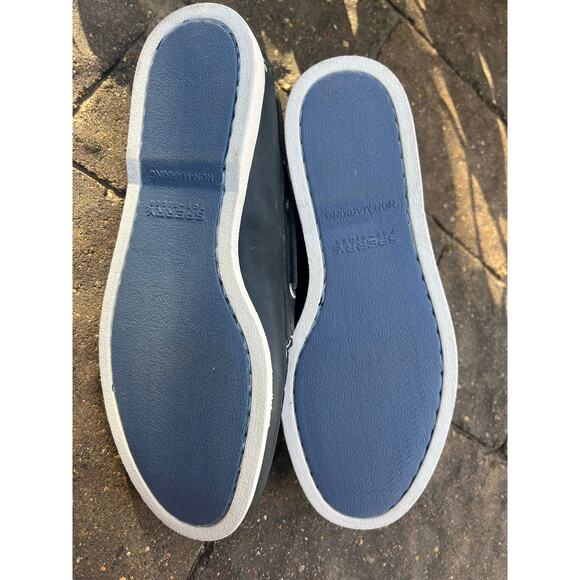 NWT Men's Sperry Topsider 2-eye navy casual boat shoes size 8.5 - Picture 5 of 5